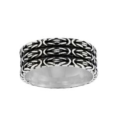 Accessorize in style with this Menster sterling silver oxidized band ring. Click on this JEWELRY & WATCHES GUIDE to learn about fit, styles, materials and more! Accessorize in style with this Menster sterling silver oxidized band ring. Click on this JEWELRY & WATCHES GUIDE to learn about fit, styles, materials and more! FEATURES Width: 0.35 in. Shank style: stackable Nickel free Metal: sterling silver Plating: rhodium Finish: oxidized Packaging: velvety pouch Size: 12. Color: Black. Gender: male Silver Stackable Jewelry, Collectible Silver Skull Ring With Oxidized Finish, Unique Sterling Silver Skull Ring With Oxidized Finish, Vintage Sterling Silver Skull Ring With Oxidized Finish, Luxury Oxidized Finish Skull Ring, 16 Oz. Nickalized Titanium Alloy Dioxide Skull Ring 16 Oz., Men's Jewelry Rings, Band Ring, Fashion Rings