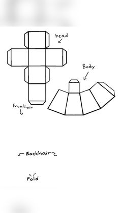 the instructions for how to make an origami paper boat with blocks and shapes