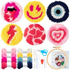 the crochet kit includes many different designs