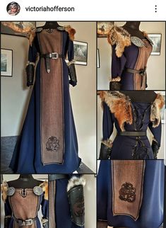 Royal Viking Clothing, Nordic Dress Viking Woman, Old Norse Clothing, Viking Winter Clothing, Viking Dress Woman, Viking Dress Pattern, Viking Gown, Viking Attire, Nordic Dress