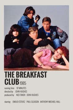 the breakfast club movie poster with actors