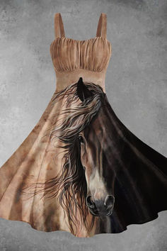 🐎Perfect gift for horse lovers. 😍 Buy 2 Get 10% OFF Horse Print, Dark Khaki