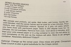 an open book with instructions on how to make honey glazed snacks