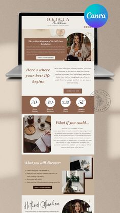 boho website, canva website, coach sale page, website template, canva website template, coach sale page template, sale landing page template Canva Landing Page, Sales Landing Page, Sales Website, Program Template