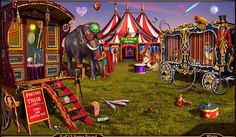 the circus is set up for children to play