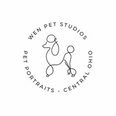 a black and white logo for a pet shop