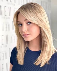 Side Part Haircut With Bangs, Haircuts For Round Faces Blonde, Medium Hair Framed Face, Haircuts For Round Faces Fine Hair, Straight Haircut For Round Face, Curtain Bangs Unstyled Straight Hair, Wispy Curtain Bangs Medium Hair, Womens Bangs, Haircuts For Flat Hair