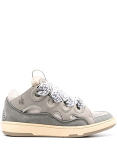 light grey calf suede perforated detailing round toe contrasting laces branded insole pull-tab at the tongue flat rubber sole Lanvin Curb Sneakers, Lanvin Sneakers, Zara Drip, Lanvin Men, Orange Sneakers, Round Toe Sneakers, The Tongue, Latest Sneakers, Sneakers Blue