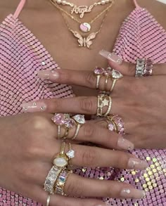 Chvker Jewelry, Nail Bling, Xoxo Jewelry, Aesthetic Nail, Dope Jewelry Accessories, Hyper Feminine, Jewelry Accessories Ideas, Dope Jewelry, Jewelry Fashion Trends