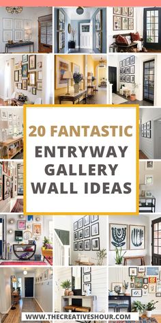 20 fantastic entryway gallery wall ideas that are easy to do and great for any space in your home