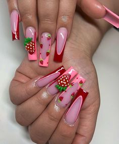 Nail Planner, Blue Diamond Nails, Slay Nails, Acrylic Inspiration, Nail Appointment, Edge Nails, Acrylic Nail Set, Fancy Nails Designs, Long Nail Designs