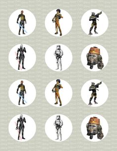 Star Wars Rebels Regiment Character Inspired Edible Icing Cupcake or Cookie Decor Toppers Cookie Images, Edible Icing Sheets, Birthday Star, Cupcake Icing, Star Wars Day, Red 40, Icing Sheets, Star Wars Party, Edible Images