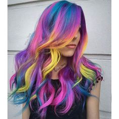 Rainbow Dyed Hair, 2024 Hair Color, Neon Girl, Rainbow Hair Color, Multi Colored Hair, Guy Tang, Neon Hair, Woman Hair, Beautiful Hair Color