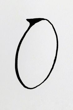 a black and white drawing of an oval