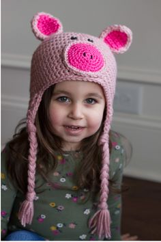 "Adorable pig hat! This hat would look great as a photography prop! Cute hat for a Halloween costume too! This hat is made with rosy cheeks pink, watermelon and black acrylic yarn with black buttons for eyes. We have the following sizes ready to ship. 0-3 Month: Fits a head circumference of 13\"-14\". 3-6 Month: Fits a head circumference of 14\"-15.5\". 6-9 Month: Fits a head circumference of 15\"-16.5\". 9-12 Month: Fits a head circumference of 16\"-17.5\". Toddler: Fits a head circumference fr Crochet Pig Hat, Toddler Fits, Crochet Newborn Hat, Crochet Pig, Pink Watermelon, Cute Hat, Rosy Cheeks, Newborn Crochet, For Eyes