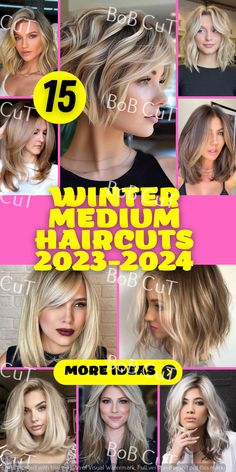 Hairstyles for Medium Length Hair: 2024 Trends Mid Length Layered Haircuts, Bangs Wavy Hair, Short Layered Bob Haircuts, Medium Shag Haircuts, Face Framing Curtain Bangs, Haircuts For Medium Length Hair, Medium Haircuts, Rave Hair, Bob Hairstyles For Thick