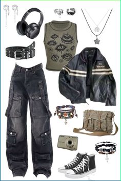 Grunge Fits, Cooler Style, Cooler Look, Y2k Outfits, Swaggy Outfits, Life Tips, Beauty And Lifestyle, 가을 패션, Really Cute Outfits