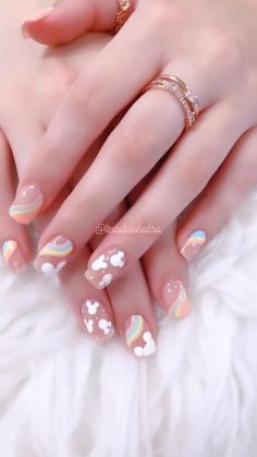 Disney Nails Colorful, Bright Disney Nails, Pastel Disney Nails, Disney Nail Art Designs, Disney Nails Gel, Aesthetic Disney Nails, Neutral Disney Nails, Short Disney Nails