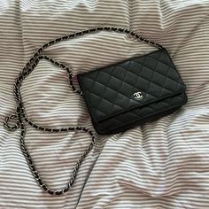 Well Loved, Black Chanel Woc With Silver Hardware. Could Use Some Tlc But Still Wearable! Has Some Fraying On Edges Of Leather. Used Many Times. One Of My Favorite Bags I’ve Ever Owned. Authentic. Lamb Skin Only Selling To Fund Wedding Dress. Channel Crossbody Bag, Chanel Bag Silver Hardware, Wedding Fund, Chanel Woc, Wallet On Chain, 2025 Vision, Better Love, Silver Hardware, Chanel Bag