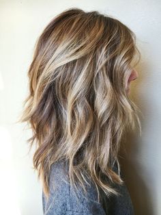 Messy Curly Hairstyles for Shoulder Length Hair 2017 - Blonde, Brown Balayage… Trending Hair 2023 Women, Medium Long Length Haircut With Layers, Bang Haircuts, Haircolor Ideas, Messy Curly Hair, Haircuts Medium, Long Bobs, Mom Hair, Inverted Bob Hairstyles