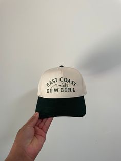 This hat is a tan base with a deep green bib and matching thread color. I created this design from scratch and I'm so proud of it. The hat brand is OTTO and it fits so well. This would be so cute for a bachelorette party, I would also be open to do a bulk order with custom colors. Feel free to message me if you're interested in that! So Proud, Bulk Order, Deep Green, Trucker Cap, Bachelorette Party, From Scratch, Custom Color, Caps Hats, Trucker Hat