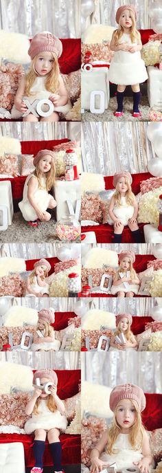 Valentine / Love / Styled / Photography / Child Photography / Prop & Pose Ideas / Valentine's Day Toddler Photos, Toddler Photography