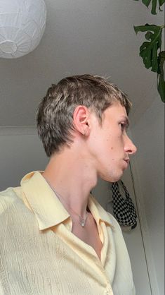 Mens Pixie Cut, Short Mod Hair, Mens Hairstyles Shaved Sides, Male Pixie Cut, Short Mullet Mens Straight Hair, Shaggy Short Hair Men Straight, Men’s Short Mullet Haircut, Blonde Straight Hair Mullet Men, Mod Cut Mens