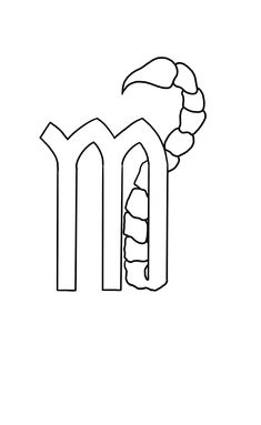 the letter m is for monster coloring page