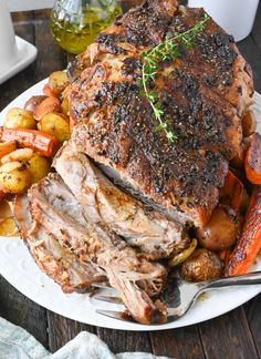 Garlic Rosemary Pork Shoulder | Butter Your Biscuit Pork Shoulder Picnic Roast, Pork Shoulder Picnic, Slow Cooker Pork Shoulder, Slow Cooker Pork Roast, Holiday Roasts, Balsamic Pork, Recipes Pork