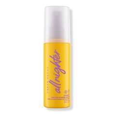 All Nighter Vitamin C Hydrating Setting Spray - MAKEUP SETTING SPRAY VITAMIN C 4.0OZBenefitsSet makeup with this Vitamin C-infused setting spray for dry skin  energizes, brightens, smooths and hydrates your skin while locking in your makeup look for 16 hours of long-lasting wear.This lighweight, long-lasting facial mist refreshes skin & makeup on the go, smooths and firms skin, and increases makeup vibrancy.This weightless finishing spray keeps your makeup on lock while hydrating and energizing. Hydrating Setting Spray, Makeup Finishing Spray, Nars Lipgloss, Lip Gloss Shades, Urban Decay All Nighter, Fixing Spray, Urban Decay Cosmetics, Makeup Spray, Beauty Organization