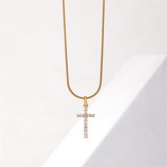 Chain Material 
						 Stainless Steel 
					 
 
						 Classification 
						 Necklace 
					 
 
						 Color 
						 Gold 
					 
 
						 Design 
						 Plating, Inlay 
					 
 
						 Gender 
						 Women's 
					 
 
						 Inlay Material 
						 Zircon 
					 
 
						 Material 
						 Stainless Steel, Copper 
					 
 
						 Occasion 
						 Daily 
					 
 
						 Pattern 
						 Cross 
					 
 
						 Pendant Material 
						 Copper 
					 
 
						 Plating Material 
						 Gold Plated Copper Plating, Steel Cross, Copper Plated, Gold Plated Necklace, Gold Design, Cross Pendant, Simple Style, Cross Necklace, 1 Piece