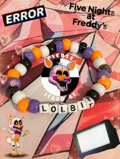 #lolbit #fnaf #fnafsl #fnafsisterlocation #fnafedit #kandi #kandikid Gravity Falls Kandi, Fnaf Kandi, Scenecore Kandi, Kandi Singles Ideas, Lolbit Fnaf, Kandi Inspiration