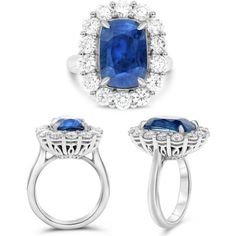 Roman & Jules - Exquisite Cushion Sapphire and Diamond Platinum Ring Luxury Cushion Cut Sapphire Diamond Ring, Luxury Sapphire Wedding Ring, Platinum Sapphire Ring With Diamond Accents, Cushion Cut, Formal Sapphire Ring With Halo Setting And Baguette Cut, Formal Sapphire Ring With Baguette Cut And Halo Setting, Formal Sapphire Ring With Radiant Halo Setting, Formal Sapphire Ring With Radiant Cut And Halo Setting, Formal White Gold Cushion Cut Sapphire Ring, Formal Radiant Cut Sapphire Ring With Halo Setting