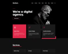 the website design for digital agency