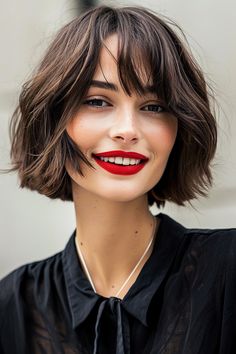 Bob Hairstyles Without Bangs, 70s Bob, Medium Shaggy Hairstyles, Short Hair Fringe, Cool Hairstyles For Girls, Amazing Hairstyles, Hairstyles For Girls, Hair Inspiration Short, Shot Hair Styles