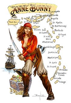 Anne Bonny - Famous Female Pirate Women Pirates, Women Pirate, Pirate Women, Fiery Redhead, Pirate Girl