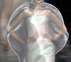 Iridescent Fashion, 2010 Couture, Detail Couture, Space Project, Hussein Chalayan, Armani Prive, Couture Details, Snow Queen, Icy Blue