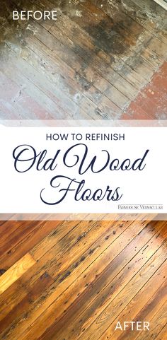 an old wood floor that has been refinished