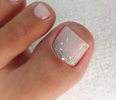 Monthly Nails, French Toe Nails, Press On Toenails, French Toes, Fake Toenails, Toe Nail Color