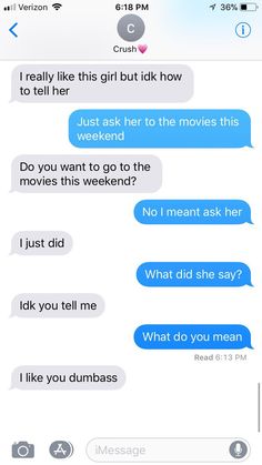 two texts that are being used to describe what they're talking to each other