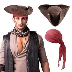 PRICES MAY VARY. Leather Pirate Hat: Imitation cowhide leather / Pirate sash: 100% linen Want to cosplay a swashbuckling on Halloween ? Buy it now and earn the compliment by your friends! 🏴‍️【 Dress up as your favorite Pirate for Halloween 2024 ! 】Want to Dress up as the Most Iconic Pirates ? Unkenbo's Pirate Series Got You Covered for This Halloween ! Mix and Match the Different Items from Unkenbo's Pirate Series to Create Your Ideal Pirate Outfit ! 🏴‍️【 The Life of Pirate is for Anyone and E Elektra Costume, Pirate Hats For Kids, Pirate Head Scarf, Pirate Sash, Pirate Costume Accessories, Pirate Bandana, Female Pirate Costume, Pirate Accessories, Pirate Outfit