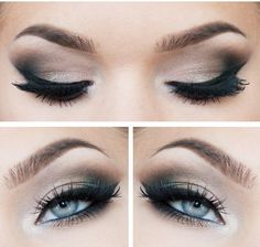 Smokey eyes and Eyeliner - Best Make-up for Blue eyes Eye Trends, Eyes Style, Grey Eyes, Smokey Eyes, Blue Eye Makeup, Makeup Goals, Smokey Eye Makeup, Makati