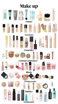 Makeup Products Routine, Makeup Products For School Air, Makeup Buying List, Makeup Things You Need, Makeup List To Buy For Beginners, Christmas List Makeup, Christmas Wishlist Makeup, Makeup To Ask For Christmas, Mekup Items Names