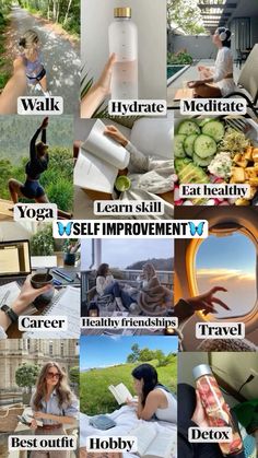 Healthy Habits Motivation, Vision Board Themes, Vision Board Collage, Vision Board Examples, Vision Board Wallpaper, Manifesting Vision Board, Vision Board Images, Vision Board Goals