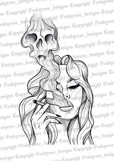 Tattoo Design Drawings Skull, Skull Woman Tattoo Design, Skull And Woman Tattoo, Women Skull Tattoo Ideas, Skull With Roses Drawing, Skull Tattoo Women, Art Sketches Tattoo Design, Women Skull Tattoo, Split Personality Tattoo