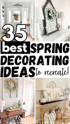 spring decorating Diy For The Home, Spring Centerpieces, Spring Decorating Ideas, Spring Decor Ideas, Flowers Pastel, Spring Decor Diy, Spring Decorating