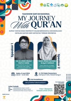 Talkshow Quran #poster #kajian #graphic #islamic Ig Poster Design, Quran Poster Design, Poster Talkshow, Flyer Design Inspiration Creative Ideas, Universitas Negeri Jakarta, Webinar Poster Design, Islamic Poster Design, Quotes Ramadhan, Islamic Flyer