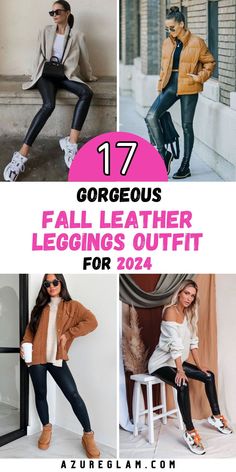 Explore 17 fall leather leggings outfits for 2024, combining the best of casual, dressy, and work-ready looks. These black and brown faux leather leggings outfits are perfect for any occasion, whether you’re dressing up for a night out or keeping it casual for a day at the office. With outfit ideas that include everything from chunky sweaters to tailored blazers, these looks will keep you stylish and on-trend throughout the fall season. Fall Outfit Leggings Casual, Casual Leather Leggings Outfit Fall, Leather Black Jeans Outfit, Date Night Outfits With Leggings, Faux Leather Leggings With Doc Martens, Bőr Leggings Outfit, Outfits With Leather Leggings Going Out, Faux Leather Leggings And Blazer Outfit, Tops That Go With Leather Pants