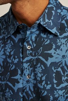 Stretch Riviera Short Sleeve Shirt | Bonobos | Bonobos Mens Floral Print Dress Shirt, Button Print Fabric, Custom Printed Fabric, Printed Fabric, Men Short Sleeve, Short Sleeve Shirt, Printed Shirts, Sleeve Shirt, Mens Shirts