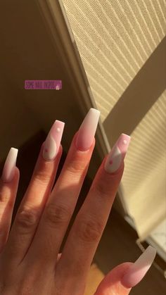 Simple Nail Inspo Coffin, Ying Yang Nails, Simple Acrylic Nails, Glow Nails, Long Acrylic Nails Coffin, Acrylic Nails Coffin Pink, Long Square Acrylic Nails, Acrylic Nails Coffin Short, Summer Acrylic Nails